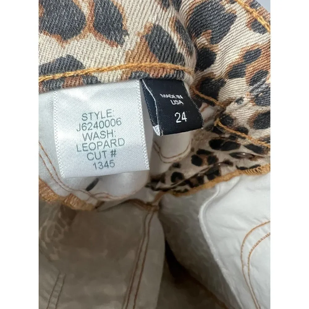 Veronica Beard Debbie Leopard Jeans Sz. 24 - Picture 7 of 7